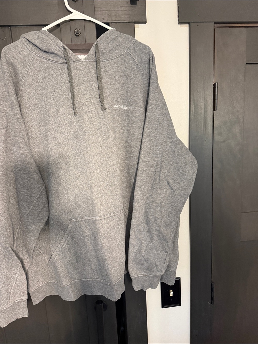 Columbia Heather Gray Pullover Hooded Sweatshirt